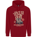 Roller Skate Retro Skating Boots Childrens Kids Hoodie Red