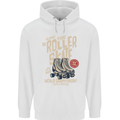 Roller Skate Retro Skating Boots Childrens Kids Hoodie White