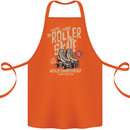 Roller Skate Retro Skating Boots Cotton Apron 100% Organic Orange