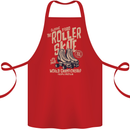 Roller Skate Retro Skating Boots Cotton Apron 100% Organic Red