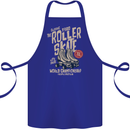 Roller Skate Retro Skating Boots Cotton Apron 100% Organic Royal Blue