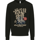 Roller Skate Retro Skating Boots Kids Sweatshirt Jumper Black