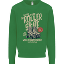 Roller Skate Retro Skating Boots Kids Sweatshirt Jumper Irish Green