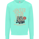 Roller Skate Retro Skating Boots Kids Sweatshirt Jumper Peppermint