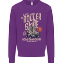 Roller Skate Retro Skating Boots Kids Sweatshirt Jumper Purple