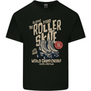 Roller Skate Retro Skating Boots Kids T-Shirt Childrens Black
