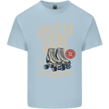 Roller Skate Retro Skating Boots Kids T-Shirt Childrens Light Blue
