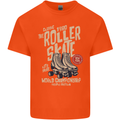 Roller Skate Retro Skating Boots Kids T-Shirt Childrens Orange