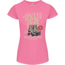 Roller Skate Retro Skating Boots Womens Petite Cut T-Shirt Azalea