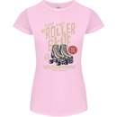 Roller Skate Retro Skating Boots Womens Petite Cut T-Shirt Light Pink