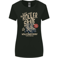 Roller Skate Retro Skating Boots Womens Wider Cut T-Shirt Black