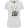 Roller Skate Retro Skating Boots Womens Wider Cut T-Shirt White