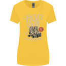 Roller Skate Retro Skating Boots Womens Wider Cut T-Shirt Yellow