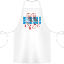 Roller Skating Just Roll With It Boots Cotton Apron 100% Organic White