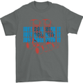 Roller Skating Just Roll With It Boots Mens T-Shirt 100% Cotton Charcoal