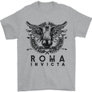 Roma Invicta Training Bodybuilding Gym Mens T-Shirt 100% Cotton Sports Grey