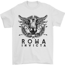Roma Invicta Training Bodybuilding Gym Mens T-Shirt 100% Cotton White