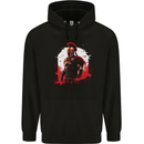 Roman Warrior Gym Training Top Bodybuilding Mens 80% Cotton Hoodie Black