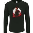 Roman Warrior Gym Training Top Bodybuilding Mens Long Sleeve T-Shirt Black