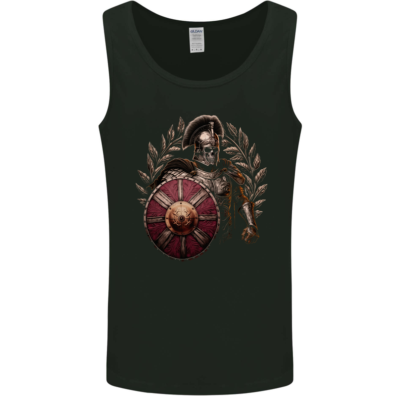 Roman Warrior Skull MMA Gym Training Mens Vest Tank Top Black