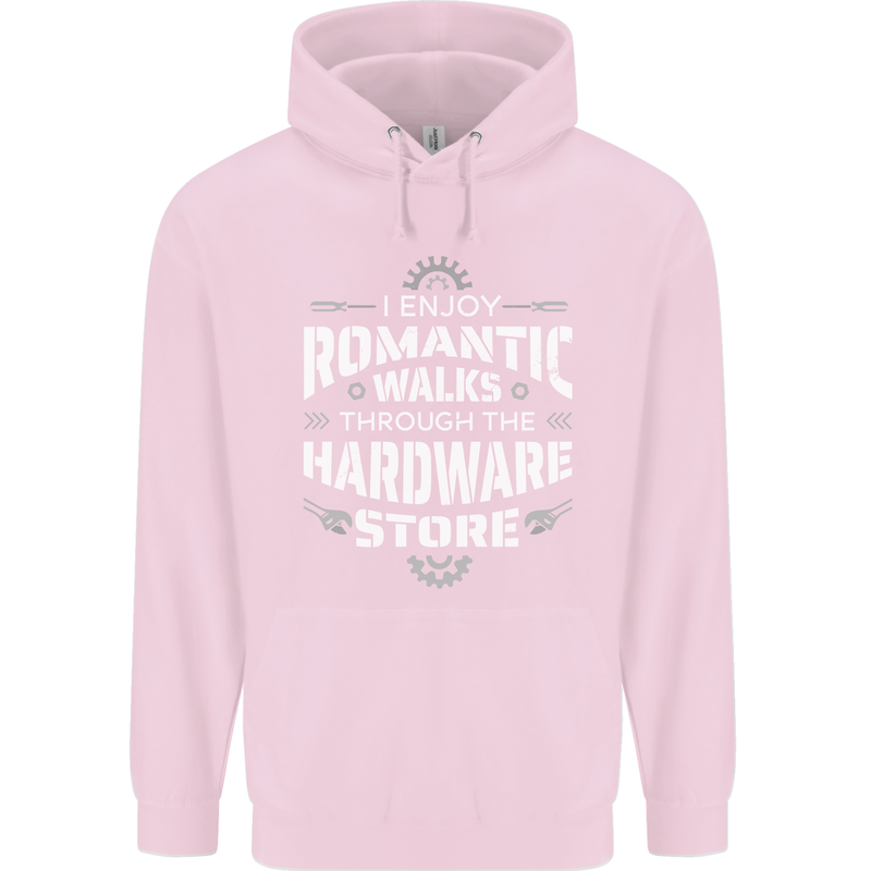 Romantic Walks Hardware Store DIY Tradesman Childrens Kids Hoodie Light Pink