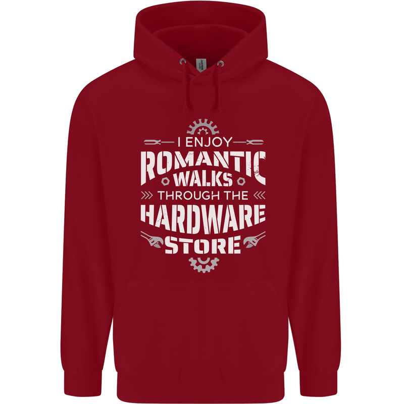 Romantic Walks Hardware Store DIY Tradesman Childrens Kids Hoodie Red