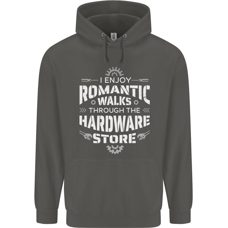 Romantic Walks Hardware Store DIY Tradesman Childrens Kids Hoodie Storm Grey