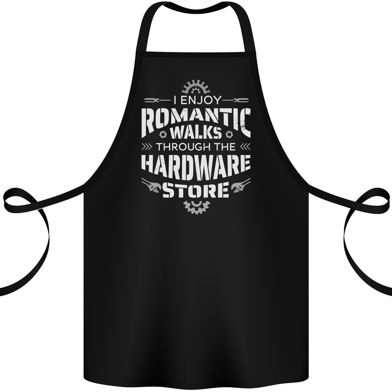 Romantic Walks Hardware Store DIY Tradesman Cotton Apron 100% Organic Black