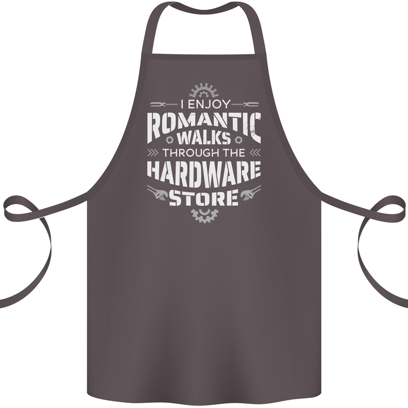 Romantic Walks Hardware Store DIY Tradesman Cotton Apron 100% Organic Dark Grey