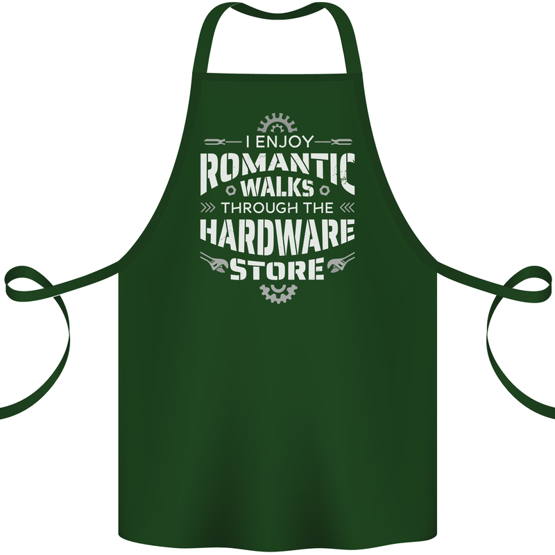 Romantic Walks Hardware Store DIY Tradesman Cotton Apron 100% Organic Forest Green