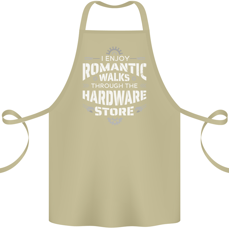 Romantic Walks Hardware Store DIY Tradesman Cotton Apron 100% Organic Khaki
