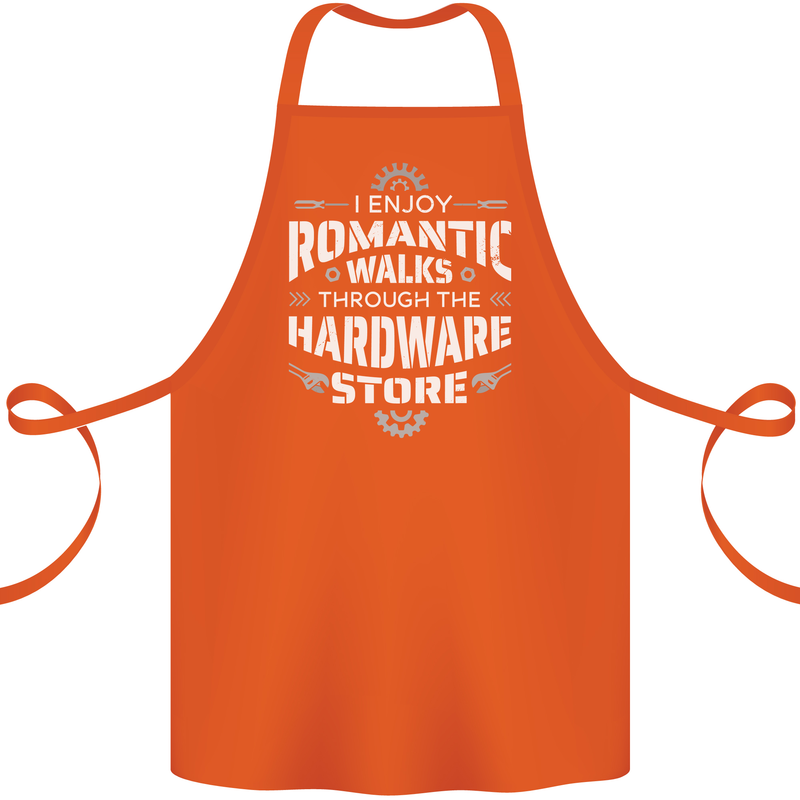 Romantic Walks Hardware Store DIY Tradesman Cotton Apron 100% Organic Orange