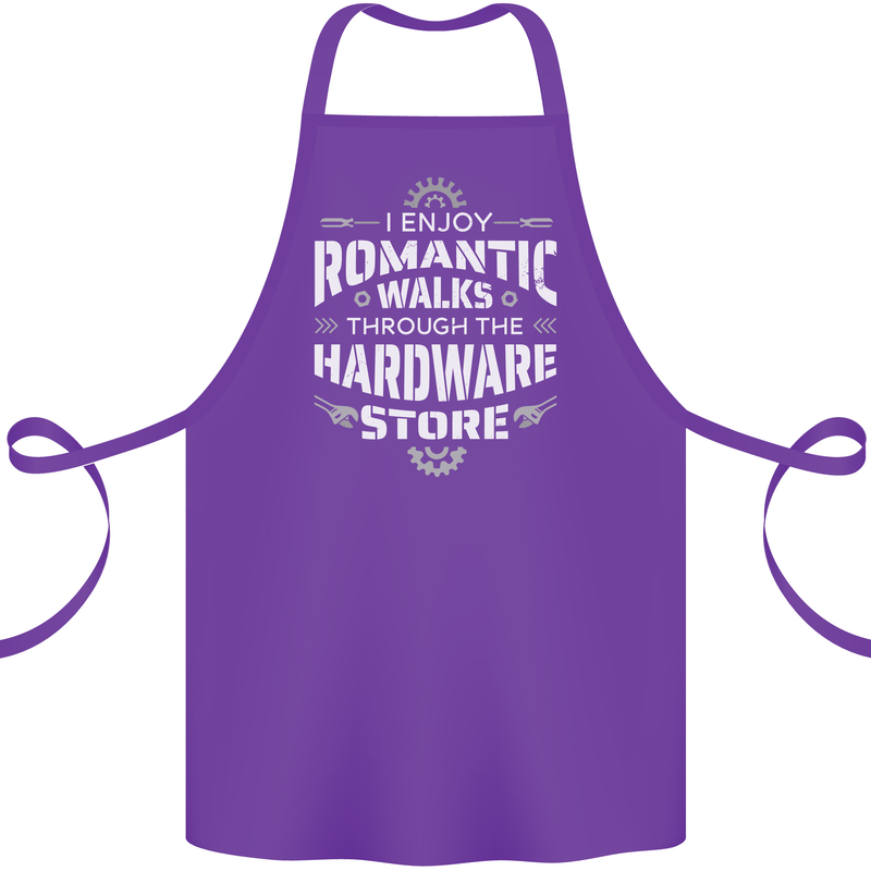 Romantic Walks Hardware Store DIY Tradesman Cotton Apron 100% Organic Purple