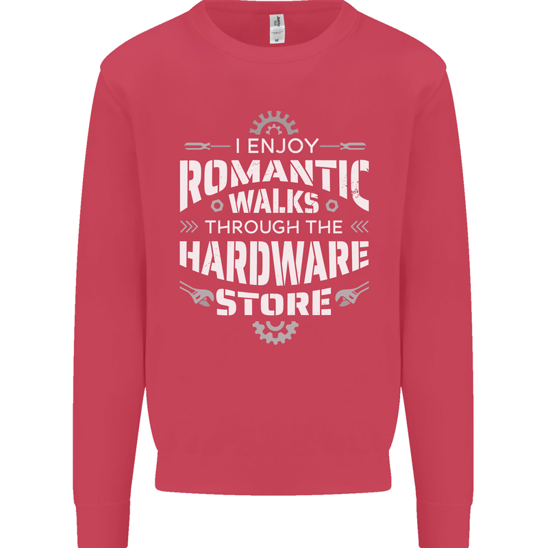 Romantic Walks Hardware Store DIY Tradesman Kids Sweatshirt Jumper Heliconia