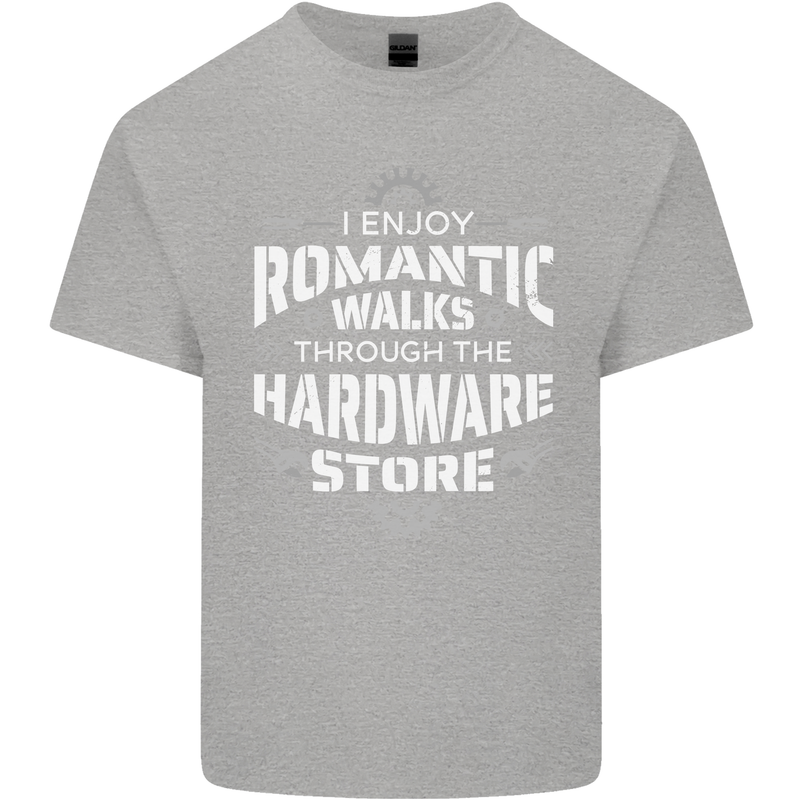 Romantic Walks Hardware Store DIY Tradesman Kids T-Shirt Childrens Sports Grey