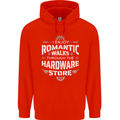 Romantic Walks Hardware Store DIY Tradesman Mens 80% Cotton Hoodie Bright Red