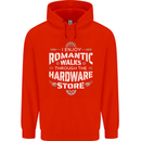 Romantic Walks Hardware Store DIY Tradesman Mens 80% Cotton Hoodie Bright Red
