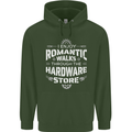 Romantic Walks Hardware Store DIY Tradesman Mens 80% Cotton Hoodie Forest Green