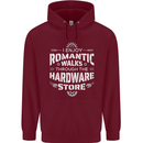 Romantic Walks Hardware Store DIY Tradesman Mens 80% Cotton Hoodie Maroon