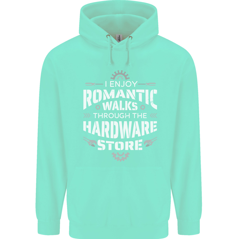 Romantic Walks Hardware Store DIY Tradesman Mens 80% Cotton Hoodie Peppermint