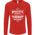 Romantic Walks Hardware Store DIY Tradesman Mens Long Sleeve T-Shirt Red