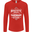 Romantic Walks Hardware Store DIY Tradesman Mens Long Sleeve T-Shirt Red