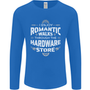 Romantic Walks Hardware Store DIY Tradesman Mens Long Sleeve T-Shirt Royal Blue