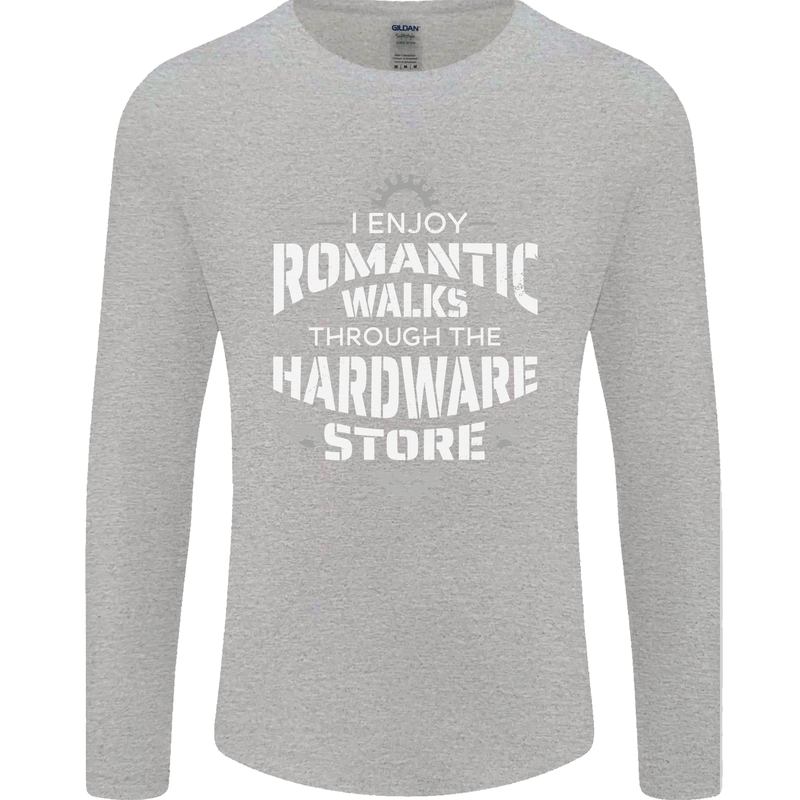 Romantic Walks Hardware Store DIY Tradesman Mens Long Sleeve T-Shirt Sports Grey