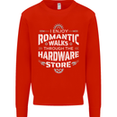 Romantic Walks Hardware Store DIY Tradesman Mens Sweatshirt Jumper Bright Red