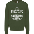 Romantic Walks Hardware Store DIY Tradesman Mens Sweatshirt Jumper Forest Green
