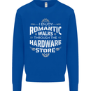 Romantic Walks Hardware Store DIY Tradesman Mens Sweatshirt Jumper Royal Blue