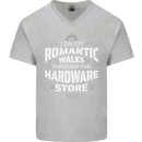 Romantic Walks Hardware Store DIY Tradesman Mens V-Neck Cotton T-Shirt Sports Grey