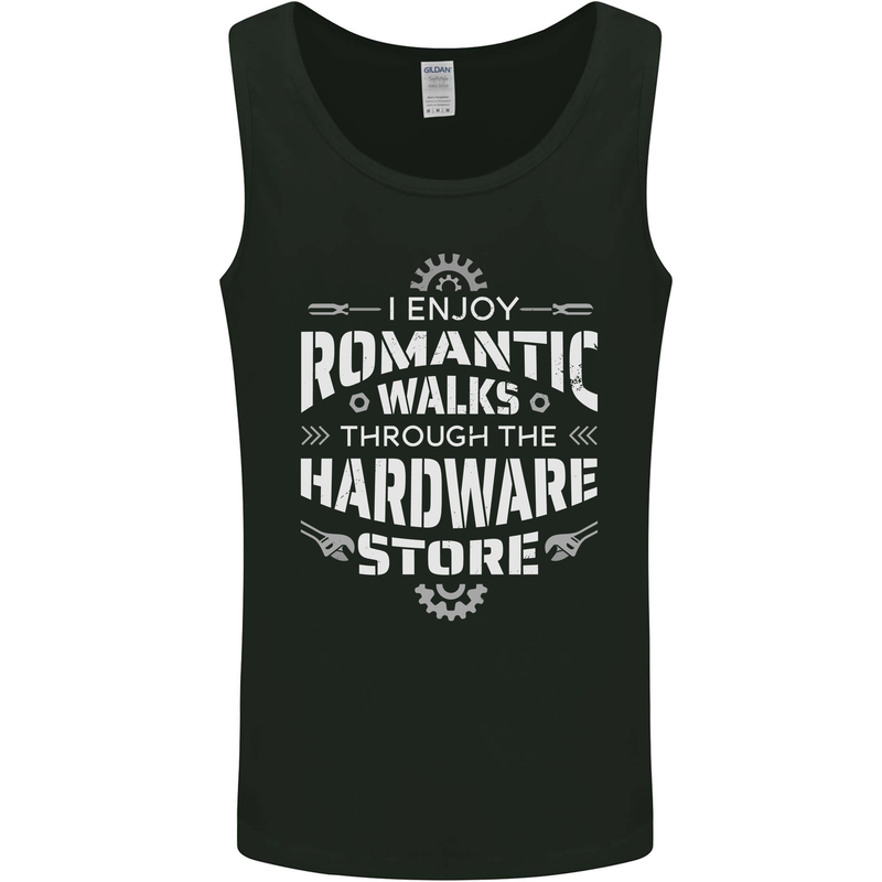 Romantic Walks Hardware Store DIY Tradesman Mens Vest Tank Top Black