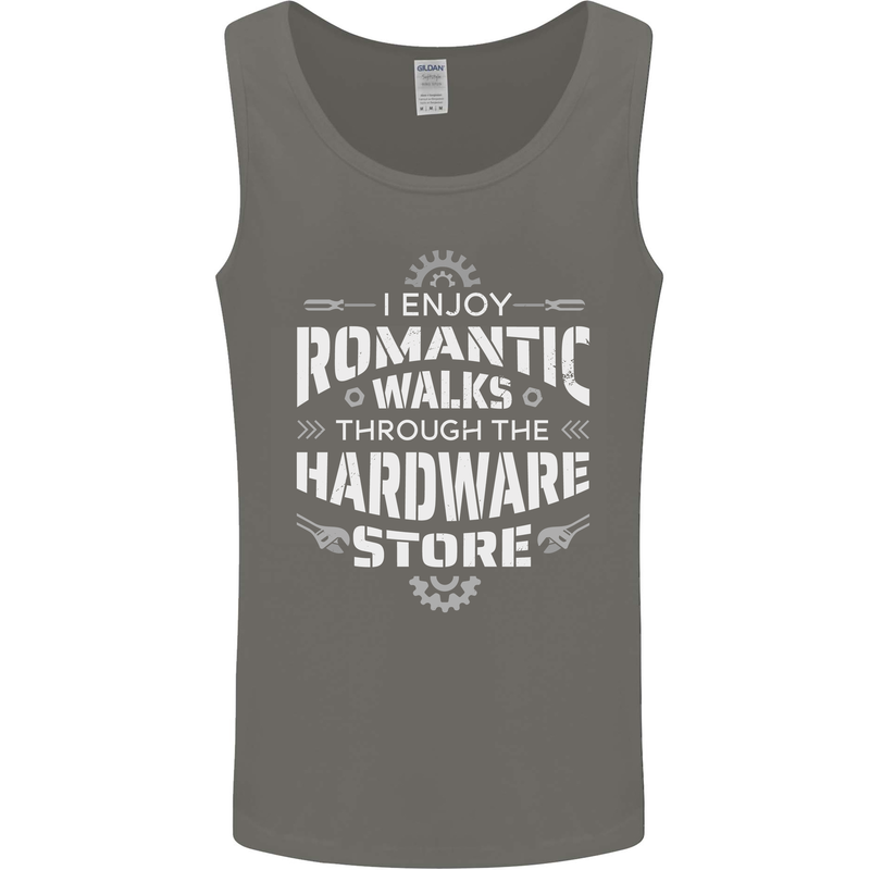 Romantic Walks Hardware Store DIY Tradesman Mens Vest Tank Top Charcoal